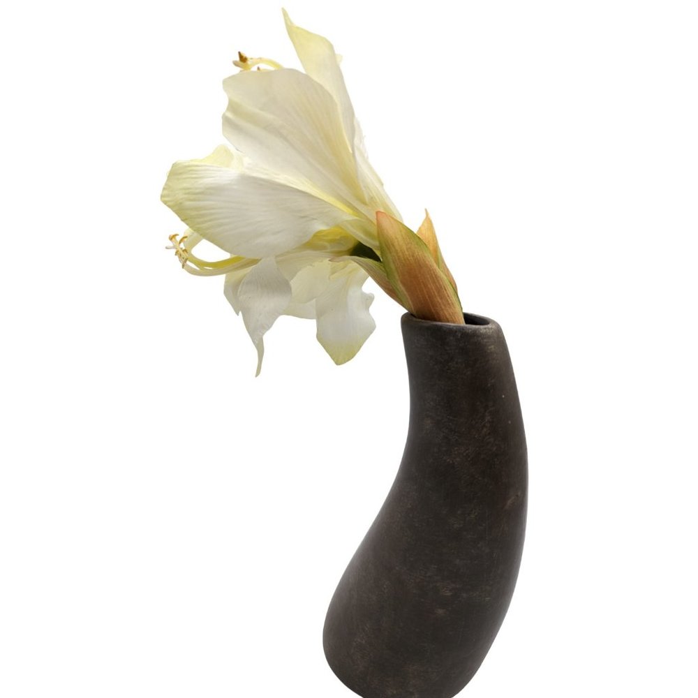 Rare Pier 1 Imports Ceramic Curved Potted Amaryllis Flower Home Decor 13 in - Picture 2 of 11